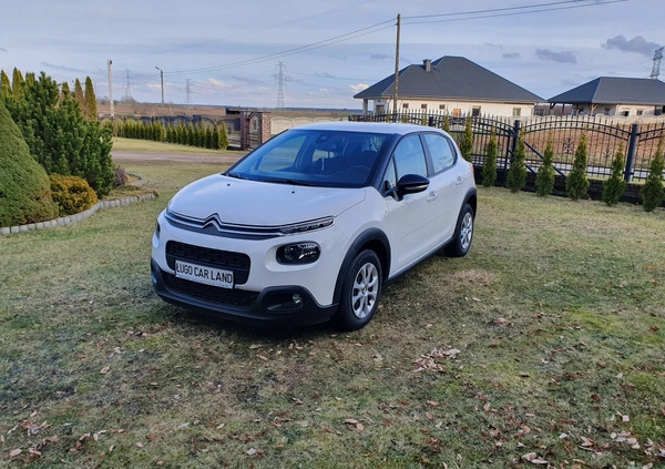 Citroen C3 cena 45900 przebieg: 57000, rok produkcji 2019 z Chojna małe 301